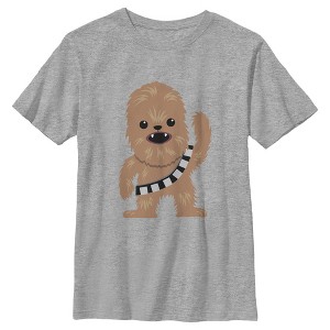 Boy's Star Wars Cute Chewbacca Cartoon T-Shirt - 1 of 4