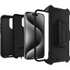 OtterBox DEFENDER SERIES case for iPhone 15 Pro Max - Black (77-92547) - 3 of 3