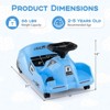 Costway 12V Ride on Toy Car Electric Go Kart with Cleaning Fun & Remote Control Pink/Rose red/Blue - 3 of 4
