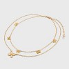 Butterfly Charm and Chain Multi-Strand Necklace - Wild Fable™ Gold: Lobster Claw Clasp, Iron Resin Zinc Alloy, 17" Length - 3 of 4