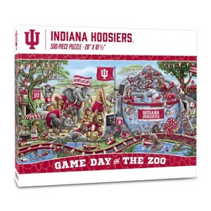 NCAA Indiana Hoosiers Game Day at the Zoo 500pc Puzzle - 1 of 3