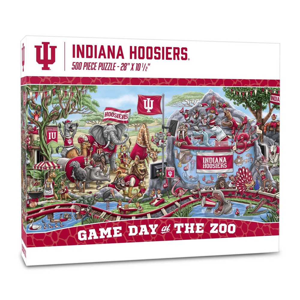 Photos - Jigsaw Puzzle / Mosaic NCAA Indiana Hoosiers Game Day at the Zoo 500pc Jigsaw Puzzle