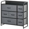 NicBex Drawer Dresser Horizontal Tower Cabinet Organizer Unit Chest of Drawers Easy Pull Fabric Bins with Metal Frame for Hallway - 3 of 4