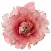 Northlight 20.75" Pink Feather Peony Artificial Christmas Floral Pick - 3 of 4