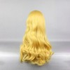 Unique Bargains Women's Halloween Curly Wigs 25" Yellow with Wig Cap - image 4 of 4