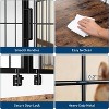GustoWave Multi-Functional Dog Crate Furniture - Cat Scratching Post, Platform, Rotating Food Bowl, 2 in 1 Wood & Metal Pet Kennel Cage - 4 of 4