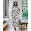 ADR Plush Fleece Robe for Women, Long Hooded Bathrobe with Hood, Plus Size - 2 of 3