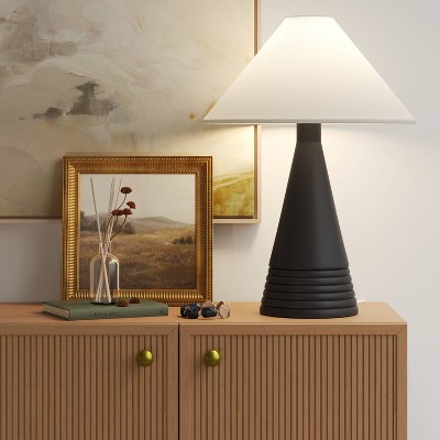 Studio McGee offers Column Table Lamp Black with 2 LED Bulbs Threshold Target