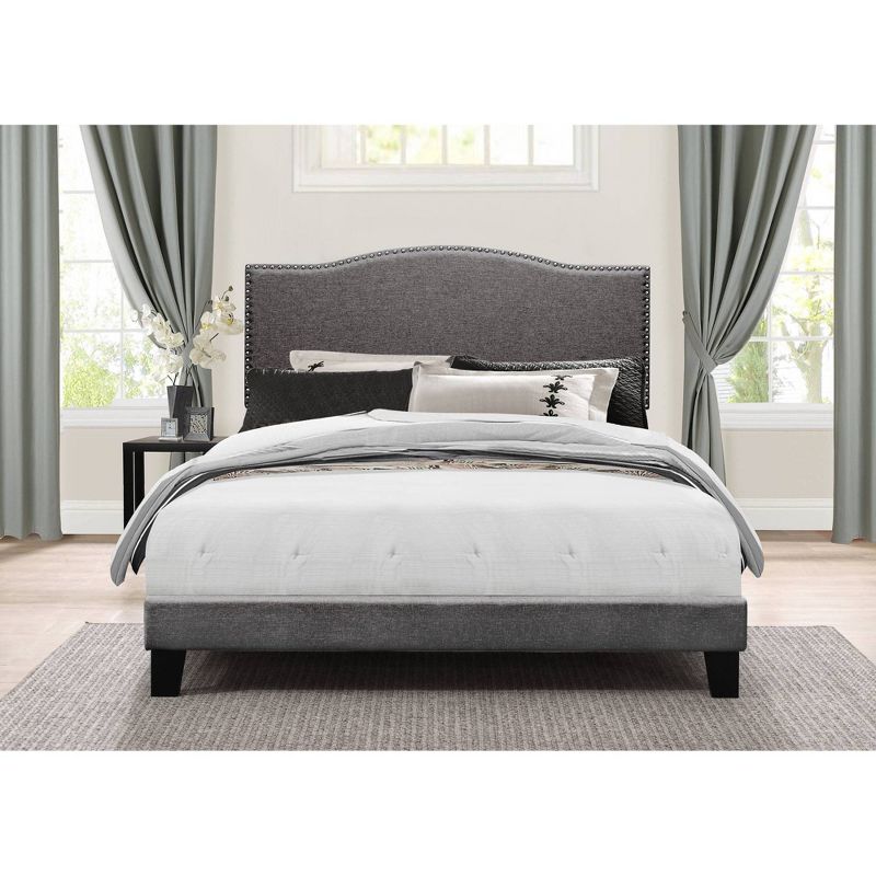 Kiley Upholstered Bed In One Stone Fabric - Hillsdale Furniture, 6 of 9