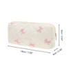 Unique Bargains Bow Handheld Quilting Makeup Bag Set 3 Pcs - 4 of 4