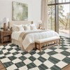Washable Rug Modern Abstract Checkered Rug Non Slip Backing - 4 of 4