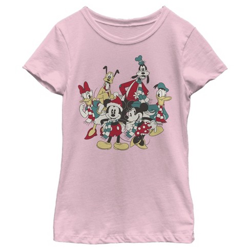 kedel Perversion Mekaniker Girl's Mickey & Friends The Gangs Together For Holiday T-shirt : Target