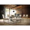 Roundhill Furniture Birmingham Microfiber Upholstered Bench with Nail Head Trim in Driftwood Finish - 4 of 4