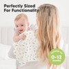 6pk Shea Baby Burp Cloths for Baby Boys and Girls, Organic Burping Cloths for Babies, Newborn - 4 of 4