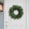 Puleo 24" Artificial Adorned Wreath with Pinecones - 2 of 4