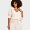 Women's Pullover Pajama Sweater - Auden™ - 3 of 3