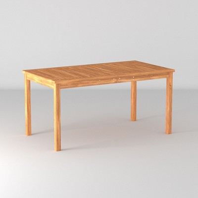 SIMPLE Rectangular wooden table By Very Wood