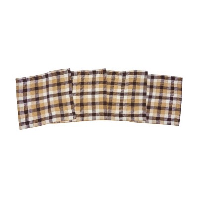 C&F Home 13" x 72" Dunmore Plaid Cocoa Table Thanksgiving Table Runner