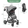 2-in-1 Toddler & Doll Stroller - Lightweight Jogging Stroller with Cup Holder & Shock Absorption - 3 of 4