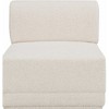 Meridian Furniture,Ollie Boucle Fabric Armless - 4 of 4
