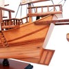 Chinese Junk Ship Model 27" – Natural Wood Finish – Sailing Replica By Old Modern Handicrafts - 3 of 4