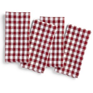 Solino Home Linen Gingham Dinner Napkins - 1 of 4