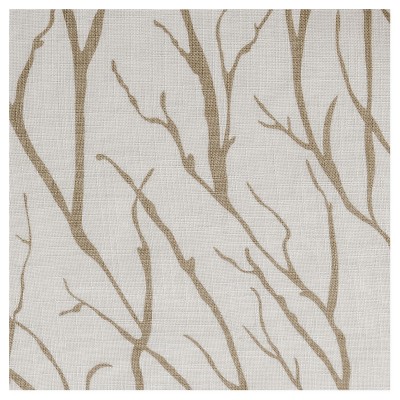 Oakdale Taupe Light-Filtering Polyester Linen Grommet Curtains, 54"x96"