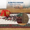 Christmas Rug Beige and Green Washable Rugs for Living Room Low Pile Christmas Tree Print Holiday Rug Throw Carpet Non Slip for Bedroom - 4 of 4
