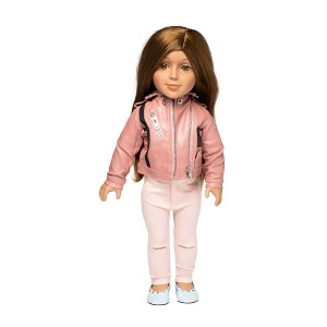 I'M A GIRLY Light Pink Skinny Jeans for 18" Fashion Doll - 1 of 3