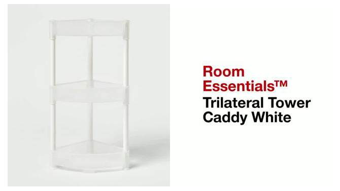 Trilateral Tower Caddy White - Room Essentials&#8482;, 2 of 8, play video