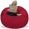 6' Huge Bean Bag Chair With Memory Foam Filling And Washable Cover Blue -  Relax Sacks : Target