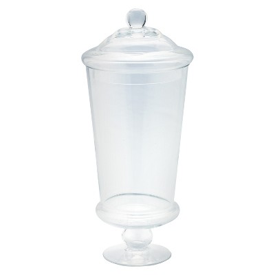 Diamond Star Glass Apothecary Jar Clear (16"x6")