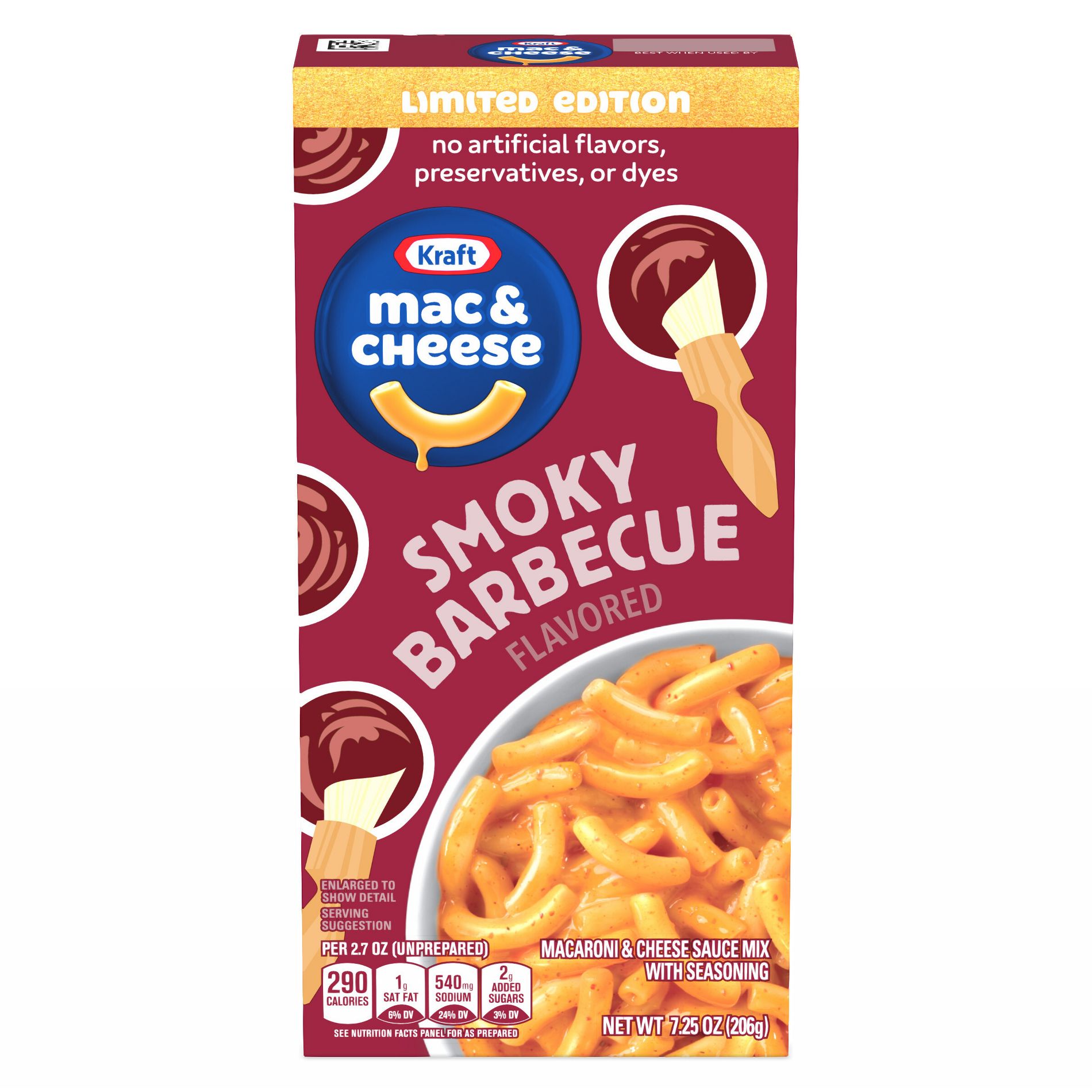 Kraft Smoky BBQ Flavored Mac and Cheese - 7.25oz