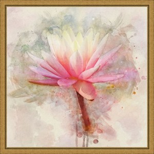 Amanti Art Pretty Pastel Lily I by Leda Robertson Canvas Wall Art Print Framed 16 x 16-in. - 1 of 4
