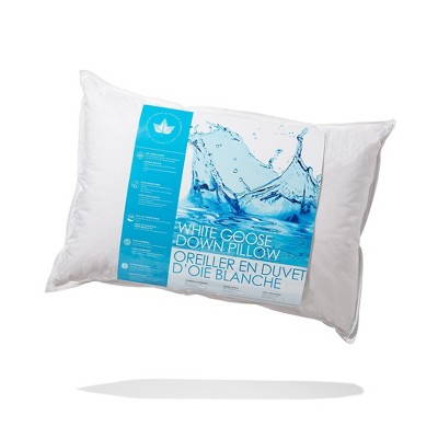 Standard Soft White Goose Down Hypoallergenic Pillow