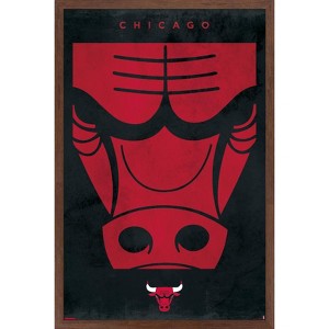 Trends International NBA Chicago Bulls - Logo 25 Framed Wall Poster Prints - 1 of 4