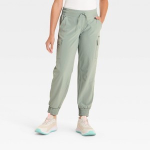 Girls' Woven Cargo Jogger Pants - All In Motion™ - 1 of 3