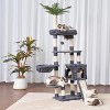 Heybly Cat Tree,Cat Tower for Indoor Cats, 65.4 inches Cat Condo with Perches - 2 of 3