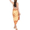 LA LEELA Women's Vacation Swimsuit Holiday Bathing Suit Swimwear Sarong Wrap Cover up Wraps One Size Carrot Q590 - 3 of 4