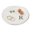 Unique Bargains Ceramic Decorative Jewelry Tray White 2 Packs - 2 of 4