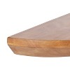 Kate and Laurel Colter Half Circle Wood Floating Console Table, 28x3x14, Natural - image 3 of 4