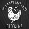 Youth Funny T Shirts Just A Kid That Loves Chickens Sarcastic Graphic Novelty Tee for Kids - Crazy Dog Youth T Shirt for Animal Lovers - 2 of 4