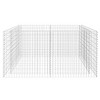 vidaXL Gabion Raised Bed Steel 70.9"x35.4"x39.4" Silver - 4 of 4