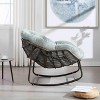 Dexmalle Patio Rattan Rocking Chair with Comfy Cushion - 3 of 4