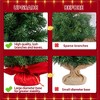 Yaheetech 2Ft/3Ft Tabletop Christmas Tree Mini Artificial Christmas Tree with Cement Base, Green - 4 of 4
