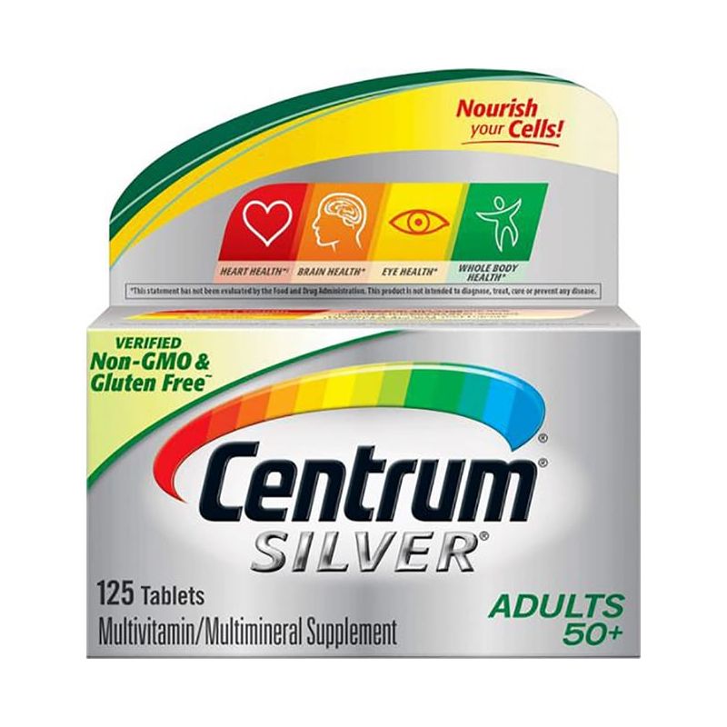 Centrum Silver Multivitamin/Multimineral Adults 50+ 125 Tabs, 1 of 3