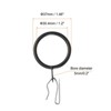 Unique Bargains Metal Drapery Eyelet Sliding Shower Curtain Hook Rings 40 Pcs - 2 of 4