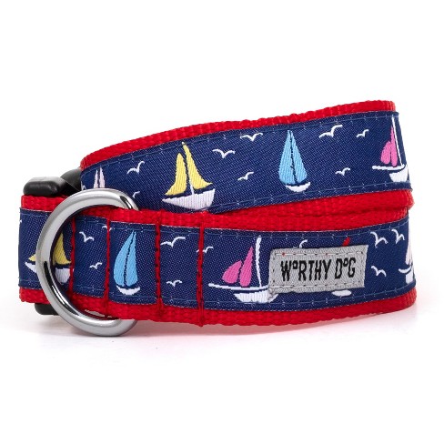 The Worthy Dog Sailboats Dog Collar - image 1 of 4