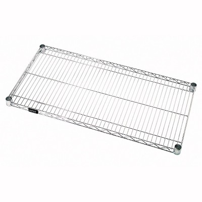Quantum Storage Systems Wire Shelf, 24"W X 24"D, 600 - 800 Lb. Capacity, Chrome Plated Finish, Nsf