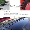 10pcs/Set Diffuser Shark Fin Kit Compatible with Spoiler Roof Wing Air  Generator Carbon Fiber Pattern - 4 of 4
